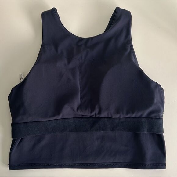 Athleta Conscious Crop Bra A-C Navy M - Picture 3 of 4